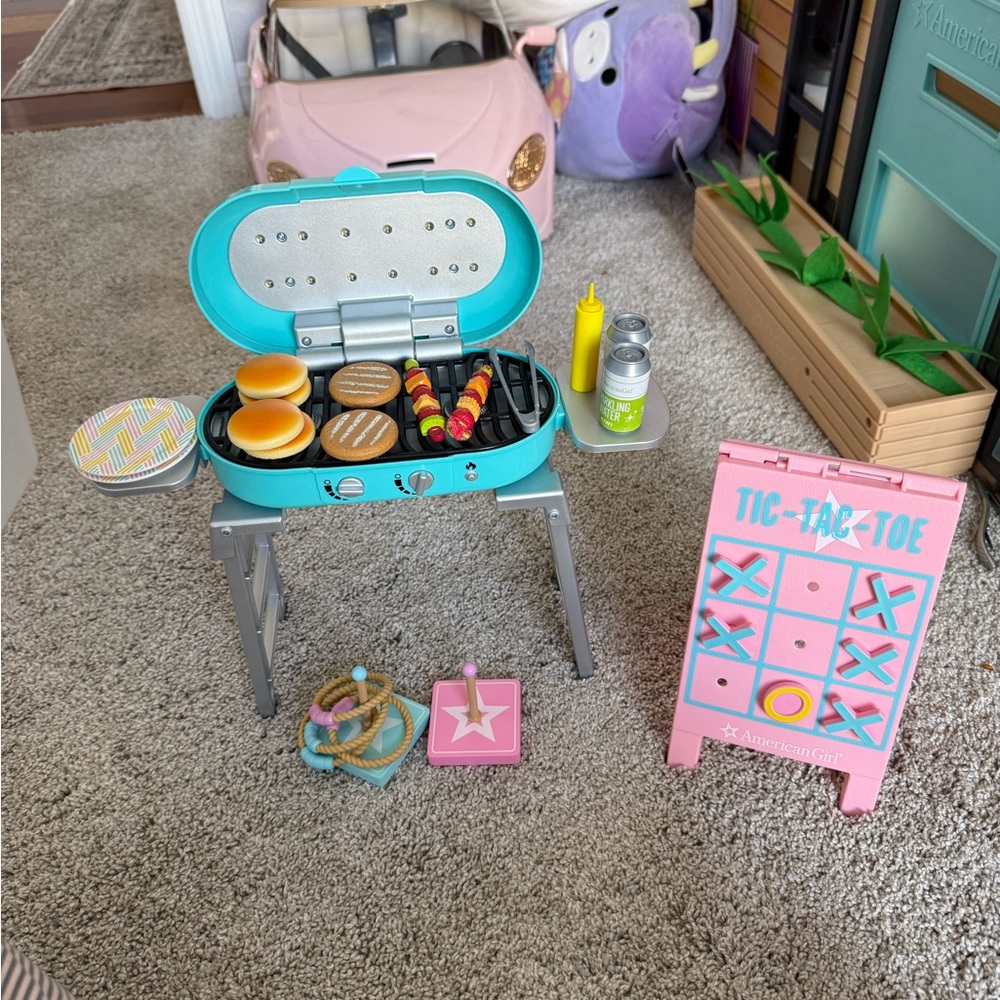 American Girl Grill and Game Set